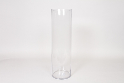 I0-000147 Vase en verre cylindre transparent D15cm H50cm