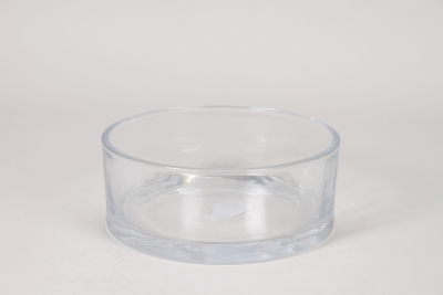 I0-000158 Clear glass bowl D20cm H8cm