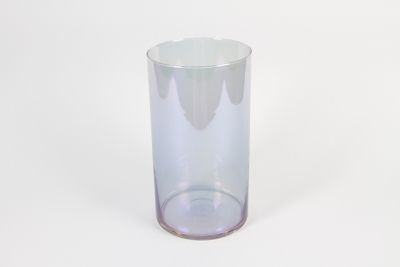 IH-000174 Light purple glass cylinder vase D16cm H30cm