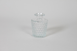 IH-000193 Vase en verre transparent D7,5cm H10cm