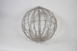 IS-000002 Sphère en métal LED blanc froid D80cm