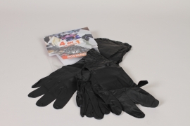 JE-000029 Box of 10 black gloves size 7 - S