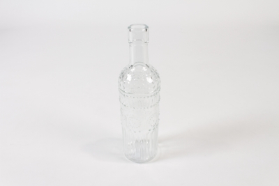 JO-000010 Vase bouteille en verre transparent D5.5cm H20cm