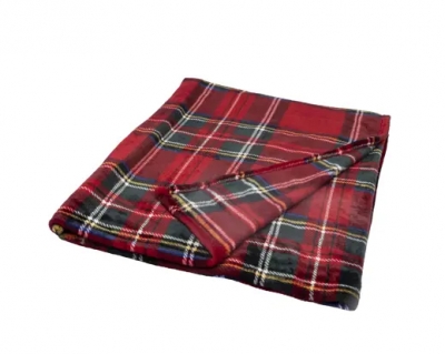 KI-000377 Scottish tartan flannel throw 150x200cm