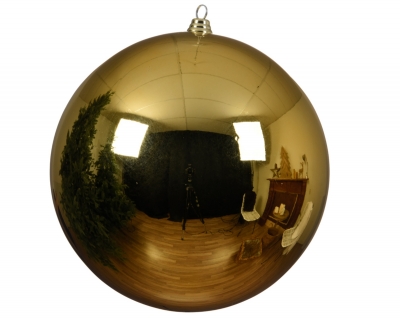 KI-000494 Boule en plastique or brillant D40cm