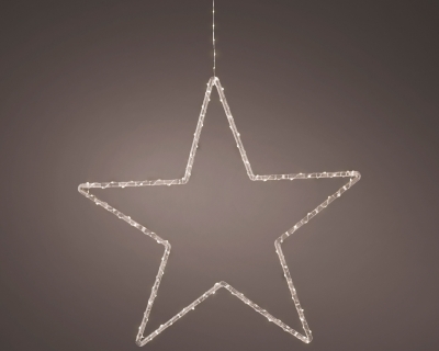 KI-000529 Warm white plastic star 125 LED�D60cm  
