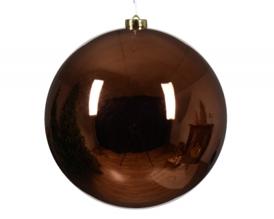 KI-000587 Boule en plastique chocolat brillant D20cm