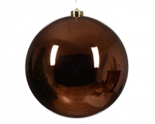 KI-000587 Shiny chocolate plastic ball D20cm
