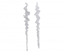KI-000615 Stalactite en plastique pailleté assorti D3.5cm H25cm
