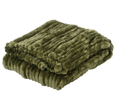 KI-000629 Green velvet plaid 130x170cm