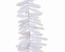 KI-000635 White artificial fir garland D24cm L270cm