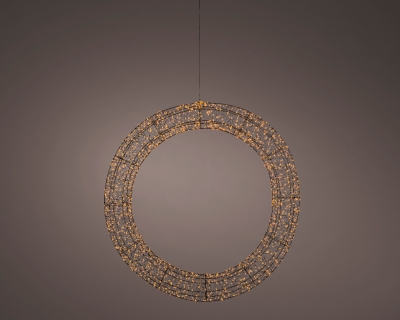 KI-000660 Couronne micro led exterieur cuivre D116cm