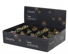 KI-000743 Box of 12 assorted antique glass balls D10cm