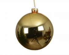 KI-000752 Boule en verre or brillant D15cm