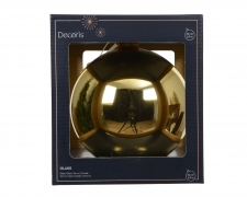 KI-000752 Shiny gold glass ball D15cm