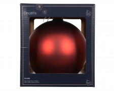 KI-000760 Matte red glass balls D15cm