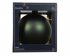 KI-000770 Matte green glass ball D15cm