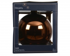 KI-000772 Shiny brown glass balls D15cm