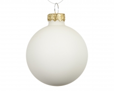 KI-000781 Boule en verre blanc mat D15cm
