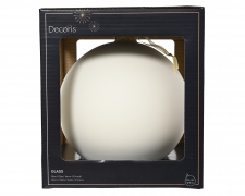KI-000781 Matte white glass ball D15cm