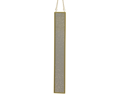 KI-000785 Miroir en verre paillet� � suspendre H28cm