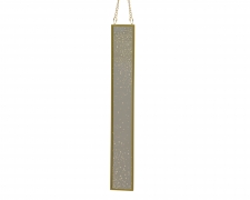 KI-000785 Miroir en verre paillet&eacute; &agrave; suspendre H28cm
