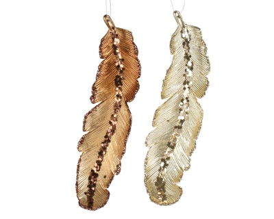 KI-000790 Plume en plastique assortie H19cm