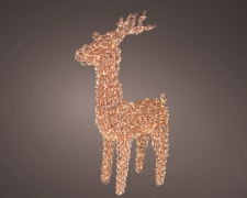 KI-000800 Reindeer decoration white micro-LEDs H104cm