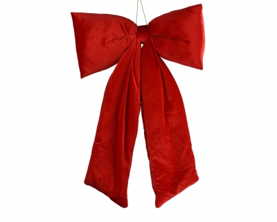 KI-000806 Red velvet bow H80cm