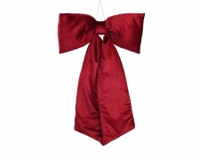 KI-000808 Noeud en velours bordeaux L48cm H80cm