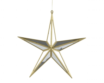 KI-000817 �toile en plastique or � suspendre D27cm