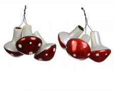 KI-000823 Grappe de champignon en verre assortie D4cm