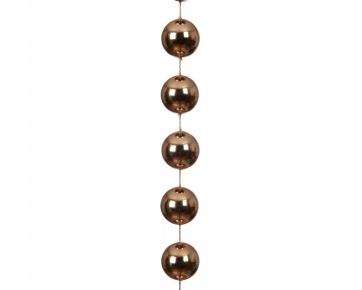 KI-000831 Guirlande de perles xxl caramel D2cm L270cm