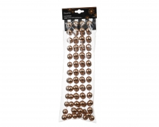 KI-000831 Guirlande de perles xxl caramel D2cm L270cm