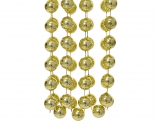 KI-000832 Guirlande de perles xxl or D2cm L270cm