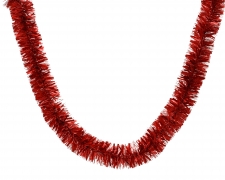 KI-000847 Guirlande lametta rouge mat D11cm L270cm