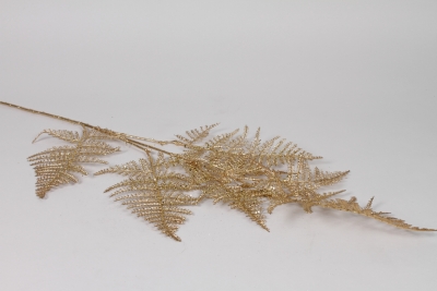 KI-000858 Gold artificial fern H87cm