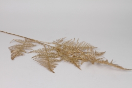 KI-000858 Gold artificial fern H87cm