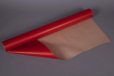 Kraft paper roll red 0,80x50m