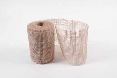 KW-000005 Rouleau de toile de jute beige 15cm x 10m