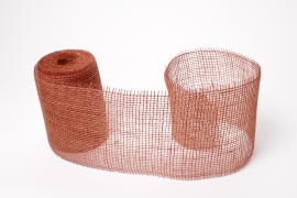 KW-000006 Rouleau de toile de jute terracota 15cm x 10m