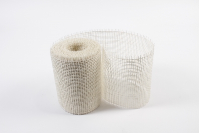 KW-00004 White burlap roll 15cm x 10m