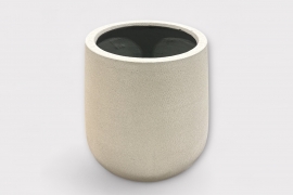LC-000043 Pot polystone blanc mat D66cm H67cm