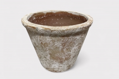 LG-000005 Pot en c�ramique marron antique D61cm H50cm