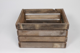M3-000003 Brown recycled wooden box 53 x 40cm H33cm