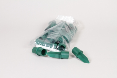 MG-000207 Paquet de 24 bougeoirs en plastique vert D2,2cm