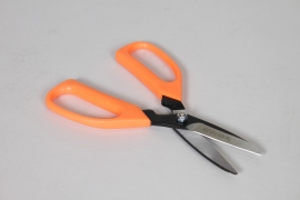 MG-000212 Ciseaux orange lames en carbone H18cm