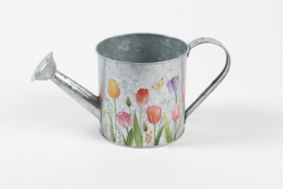 MH-000004Arrosoir en zinc tulipe 26x11,5cm H11,5cm