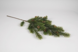 n176di Green artificial fir tree branch H65cm