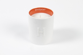 NG-000172 White ceramic  scented candle fire 240g